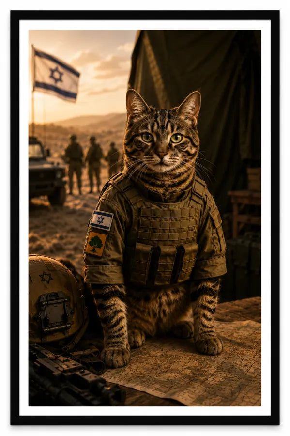 פורטרט ממוסגר בסגנון צה״ל